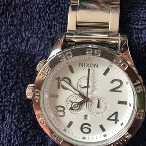 Nixon 51-30 Chrono Stainless steel & White